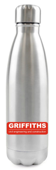 ASHFORD Water Bottle 500ml Silver
